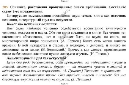 Рішення вправу №205 по російській мові за 9 клас тростенцова л