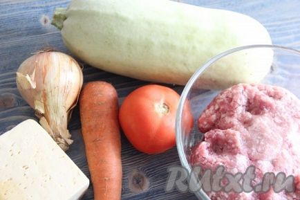 Рецепт кабачків з фаршем та сиром в духовці - рецепт з фото