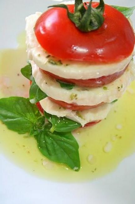 Rețetă de salată - caprese - (insalata caprese), pas cu pas, cu fotografii - rețete de bucătărie italiană