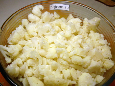 Recept párolt karfiol, tejszínes mártásban - lépésről lépésre recept, hogyan kell főzni fotókkal