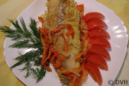 Риба аргентина, смажена з цибулею і болгарським перцем, мої улюблені рецепти
