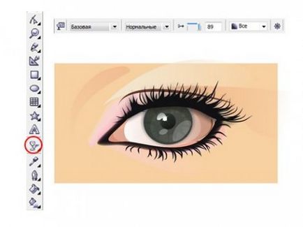 Малюємо очей в corel draw