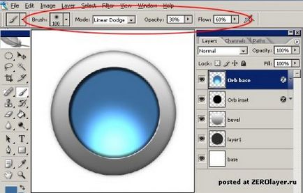 Desenați un buton de metal - lecții de Photoshop, tutoriale de Photoshop, perii photoshop, perii Photoshop (alb) Desenați un buton de metal - lecții photoshop, tutoriale photoshop, perii photoshop, perii photoshop