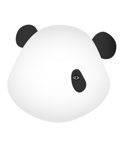 Desenarea unui panda în ilustrator