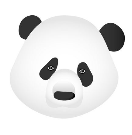 Desenarea unui panda în ilustrator