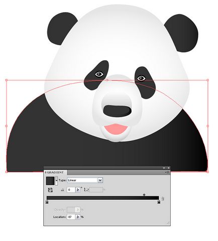 Rajzolj egy panda illusztrátor