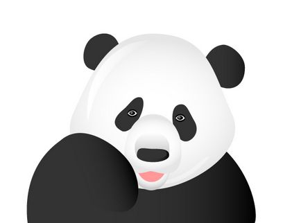 Desenarea unui panda în ilustrator