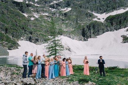 Romantic drumeții dima nunta și ani în munți