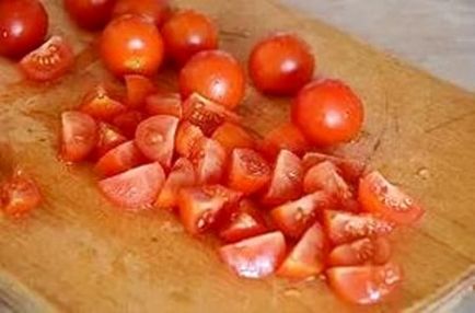 Салатик з помідорами чері і креветками - кулінарні рецепти з фотографіями від