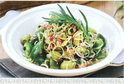 Salată verde praz cu rețete, cum să gătească praz