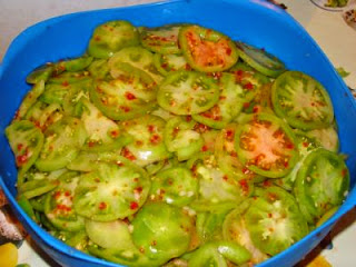 Salata de roșii verzi pentru iarnă