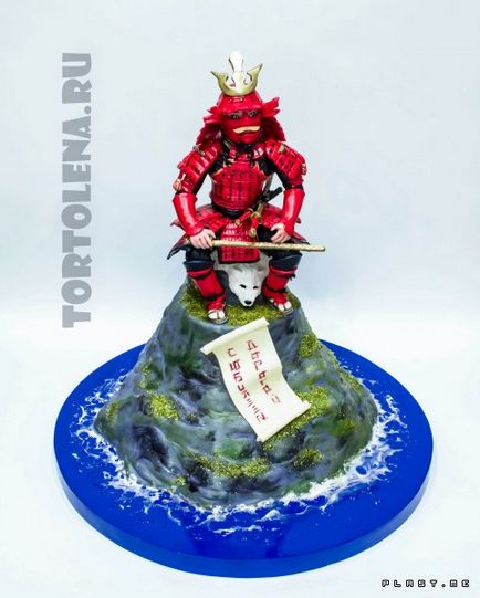 Samurai, gyurma rajzfilmek és képregények (sütemények) Samurai gyurma rajzfilmek és képregények