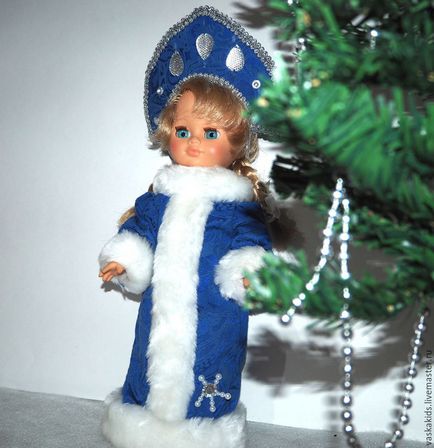 Шиємо наряд снігуроньки до нового року для ляльки - ярмарок майстрів - ручна робота, handmade
