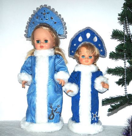 Шиємо наряд снігуроньки до нового року для ляльки - ярмарок майстрів - ручна робота, handmade