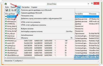 Descărcați driverview - informații despre driverele instalate în sistem