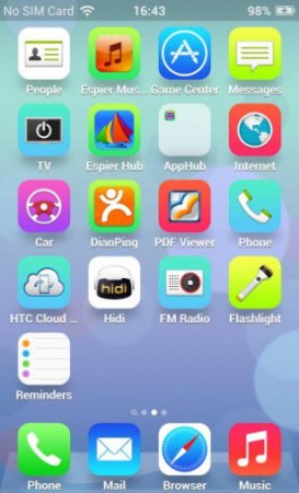 Descărcați espier launcher ios7 pe Android gratuit versiunea 1