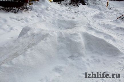 Snow fun, hogy építsenek izhevchane hó kertjében - hírek Izsevszki és Udmurt, hírek