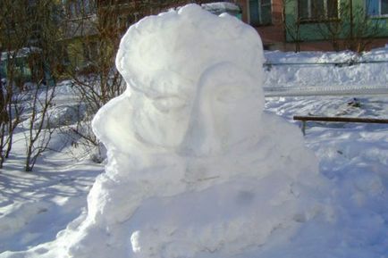 Snow fun, hogy építsenek izhevchane hó kertjében - hírek Izsevszki és Udmurt, hírek