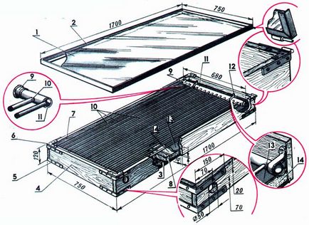 Colector solar cu propriile mâini pentru diagrama home video și dispozitiv