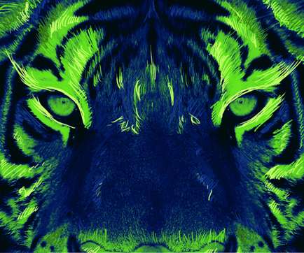 Crearea unei ilustrații psihedelice cu un tigru · 