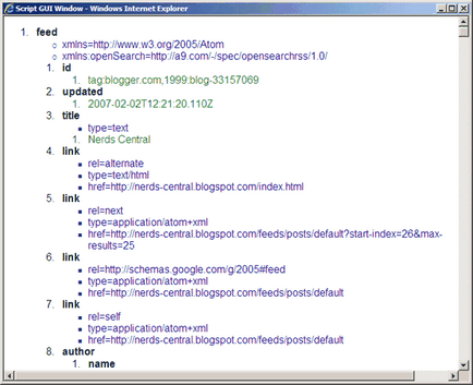 Készítsen Viewer xml segítségével JScript - hozzanak létre hatékony szkripteket exsead xml - szól