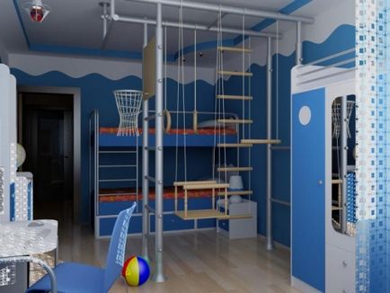 Спортивний куточок в дитячій кімнаті особливості інтер'єру, будівельний портал