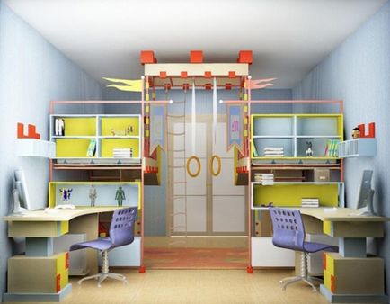 Cantină în interiorul camerei pentru copii, portal de construcție