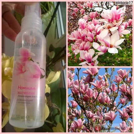 Spray pentru corpul magnolia naturală naturală - 