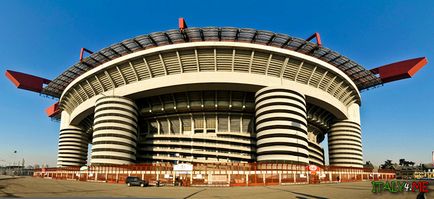 San Siro stadion, Milánó, hogyan juthatunk el oda, történelem, fotók, rajz, címe