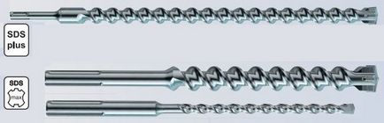Свердла для перфоратора по бетону й металу види, розміри