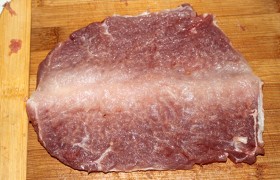 Carne de porc cu kiwi în folie - fotorecepție pas cu pas