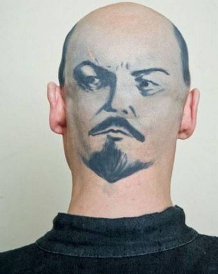 Tatuaj cu o imagine a lui Lenin, tattooart