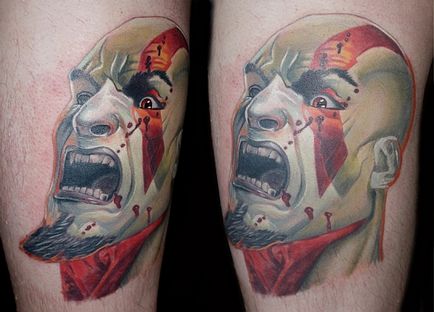 Tatuaj cu o imagine a lui Lenin, tattooart