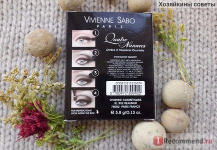 Eyeshadow vivienne sabo quatre nuante - 