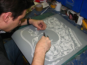 Stencils și șabloane pentru airbrushing sunt făcute de noi înșine