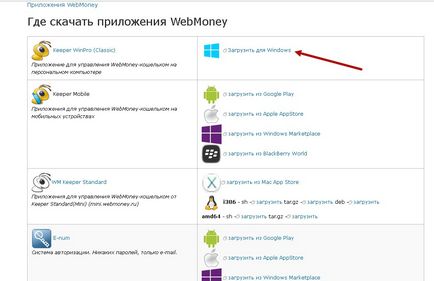 Instalarea winpro și cum să începeți cu webmoney