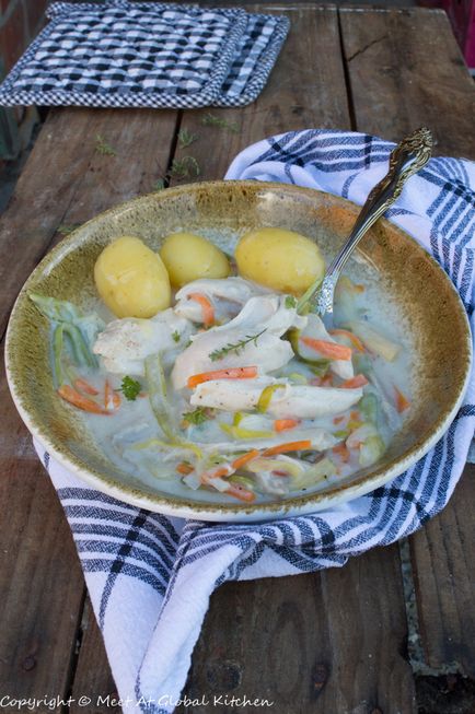 Ватерзой з курки - національне блюдо, родом з Гента