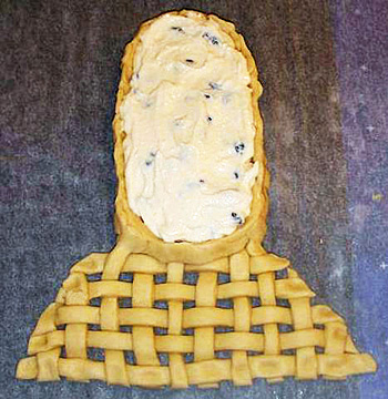 Sajttorta „szandál” Hruscsov tészta - egyszerű receptet (Hruscsov) Sajttorta „szandál” Hruscsov tészta - egyszerű receptek