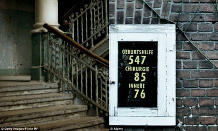 Изоставен болница Beelitz-haylshtetten, в която Хитлер се третира - в света на интересен
