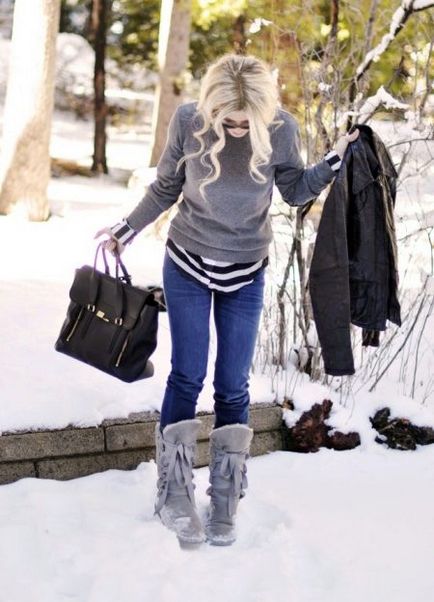 Suede cizme de iarnă femei (91 fotografii) cum să aibă grijă de piele naturală în timpul iernii, pe o pană și