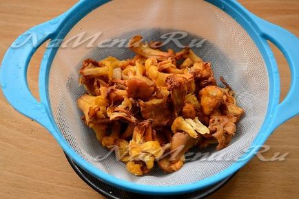 Fried chanterelles recept fotókkal és tejszín