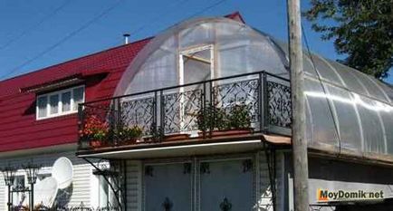 Зимовий сад на даху будинку, на мансарді і над гаражем - зимова оранжерея над будинком своїми руками