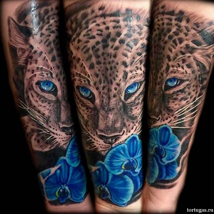 Semnificația unui tatuaj de leopard, valoarea unui tatuaj de leopard, un salon de tatuaj - un tartuga - 24 de ore