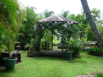 Ülő terület a kertben, fotó- és dizájn - egy hangulatos zug a kertben a ház, hogy lazítson és terasz vagy kerti bútor