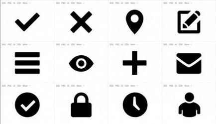 28 szabad készlet ikonok, web design