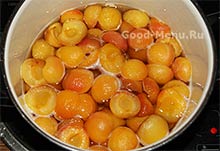 Абрикосове варення - покроковий рецепт варення з абрикос часточками