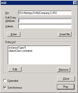 Active directory for application mode