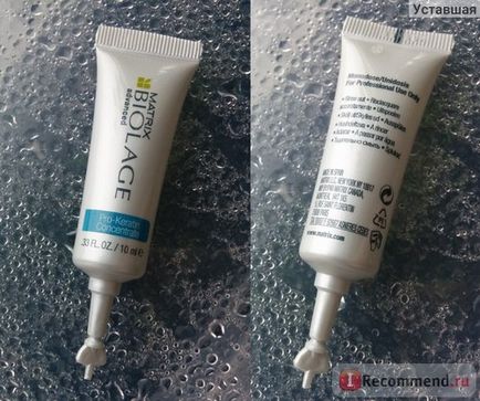 Ампули для волосся matrix biolage для відновлення, keratindose - «чарівне перетворення волосся за