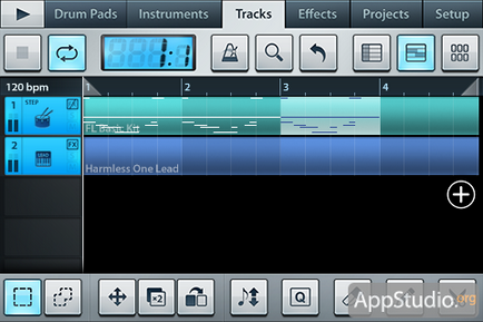 App Store fl studio mobil profi eszköz létrehozása zene - appstudio projekt