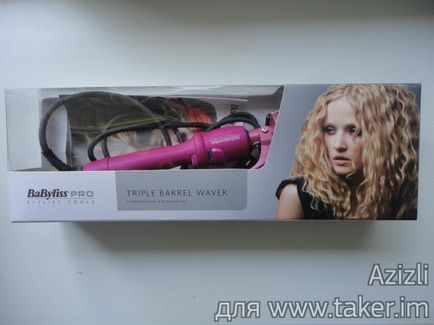 BaByliss PRO tripla hordó Waver - pink (tripla) BaByliss PRO tripla hordó Waver - pink